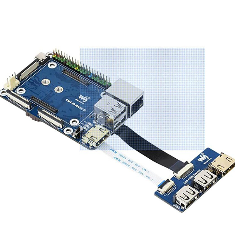 USB HDMI 适配器,FFC-FPC 电缆和 USB-A 到 USB-C 电缆,通过 FFC 提供 USB 和 HDMI 连接器 柔性扁平电缆